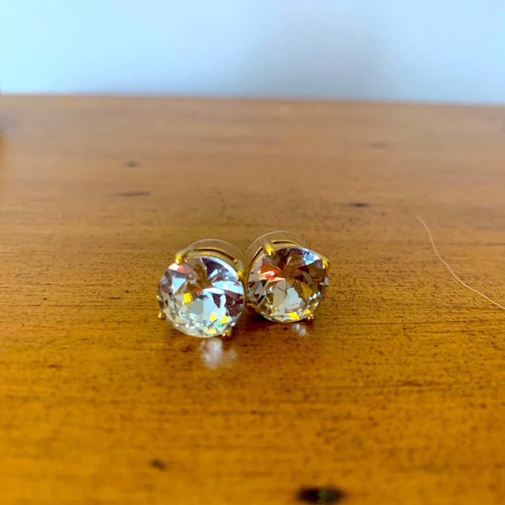 Kate Spade Cubic Zirconia/Gold Stud Earrings
